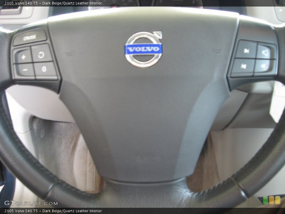 Dark Beige/Quartz Leather Interior Steering Wheel for the 2005 Volvo S40 T5 #52237960