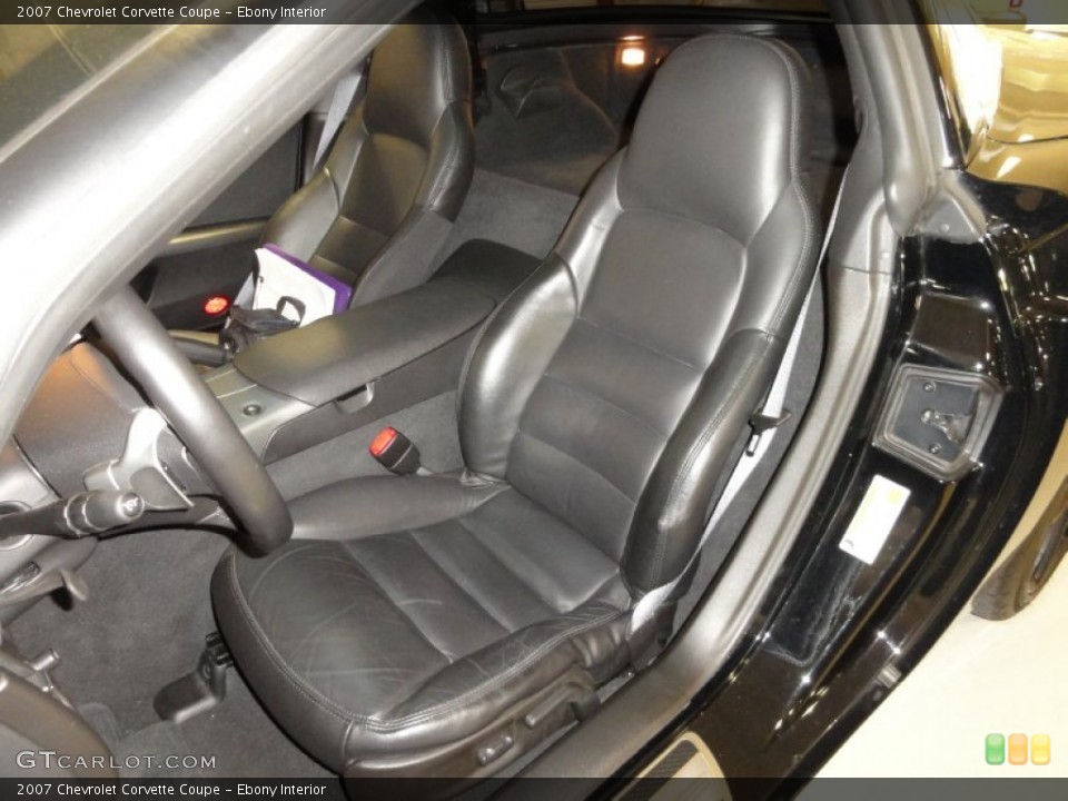Ebony Interior Photo for the 2007 Chevrolet Corvette Coupe #52239598