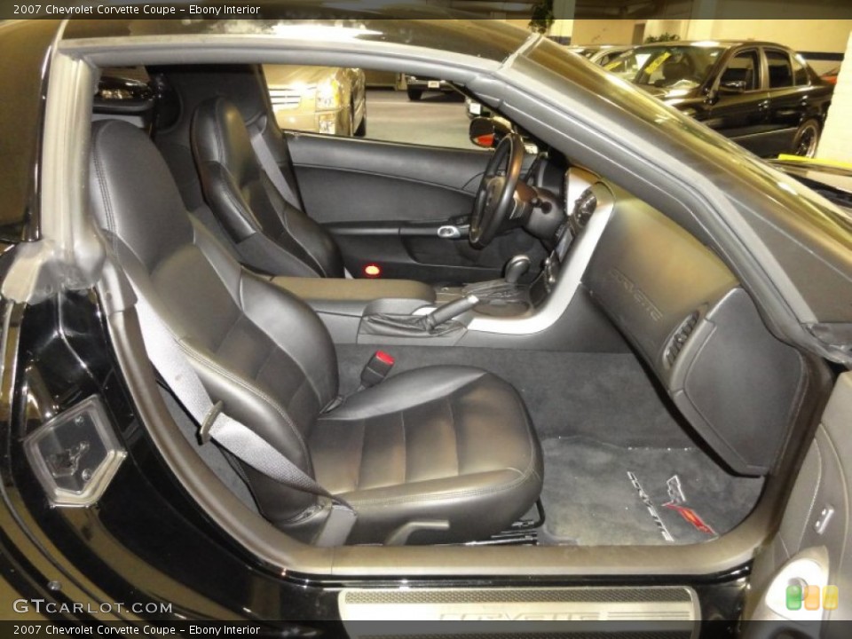 Ebony Interior Photo for the 2007 Chevrolet Corvette Coupe #52239622