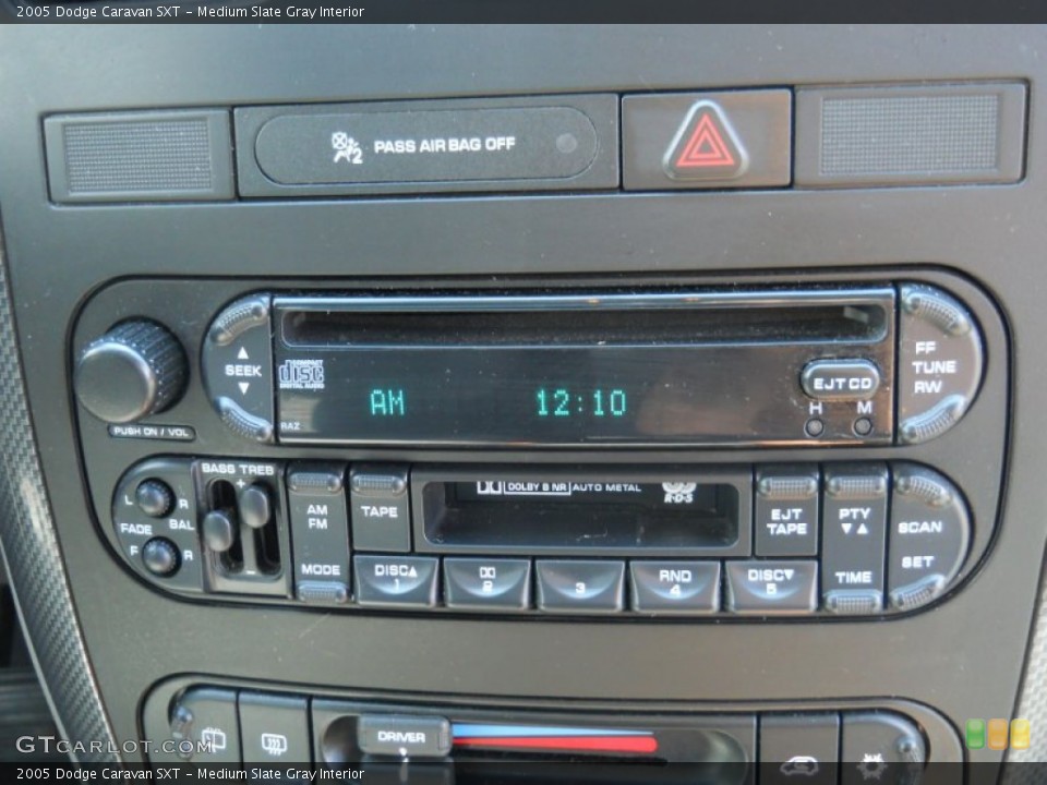 Medium Slate Gray Interior Controls for the 2005 Dodge Caravan SXT #52239721