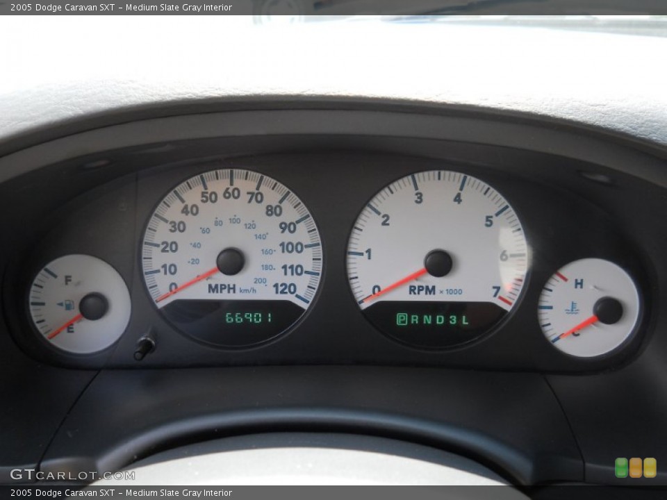 Medium Slate Gray Interior Gauges for the 2005 Dodge Caravan SXT #52239973