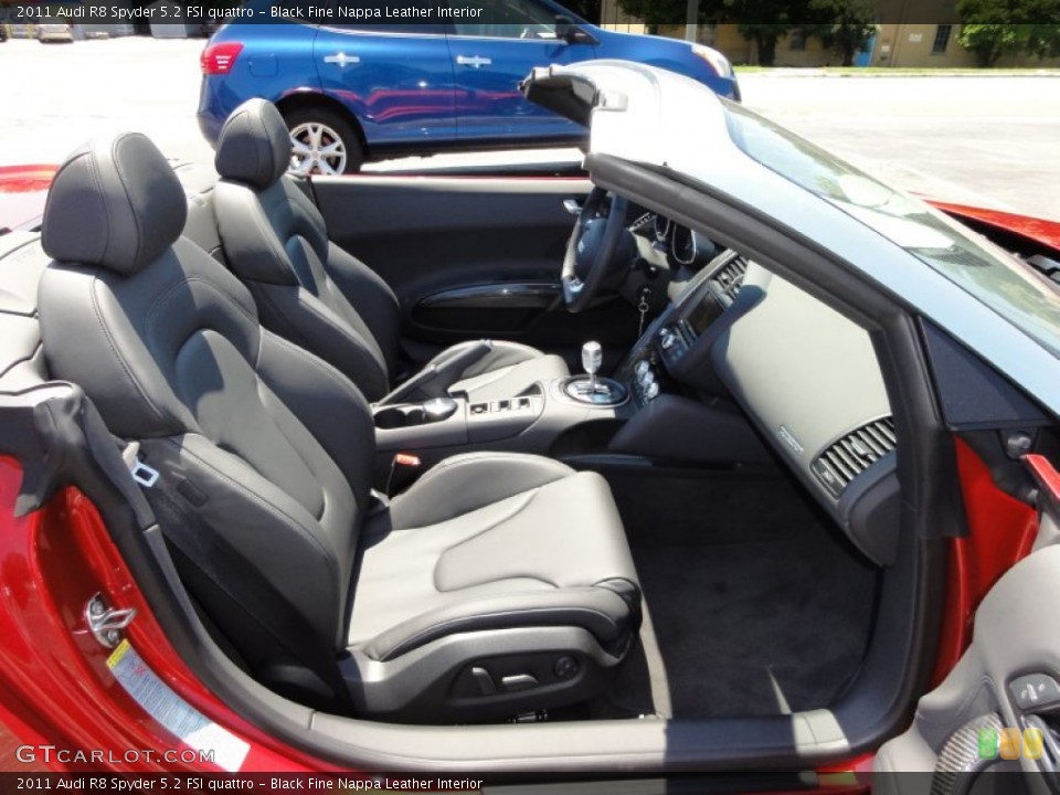 Black Fine Nappa Leather Interior Photo for the 2011 Audi R8 Spyder 5.2 FSI quattro #52240330