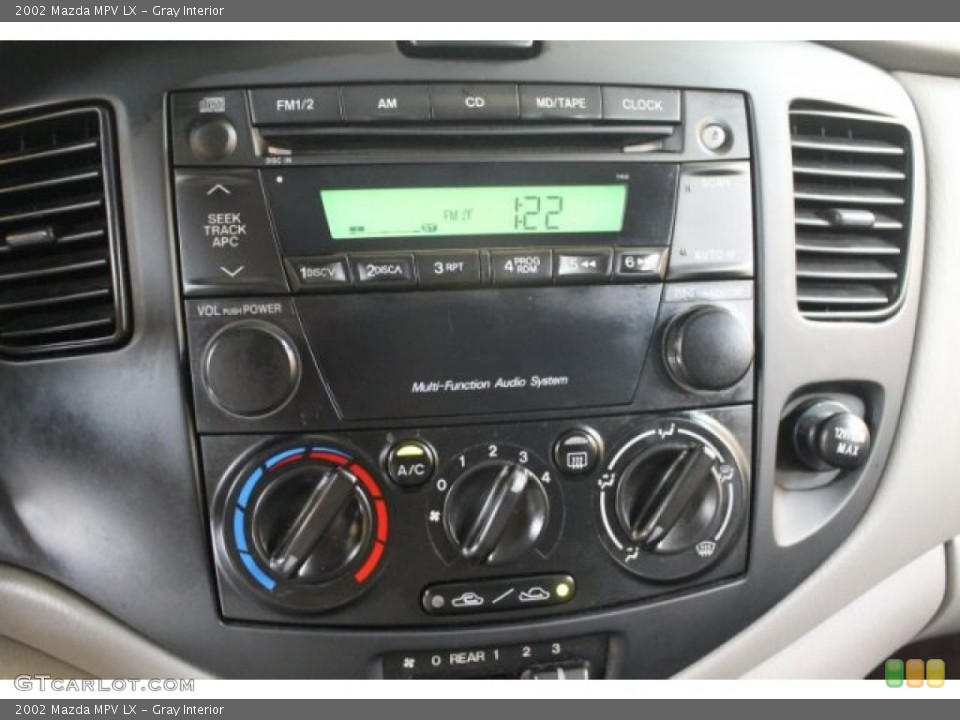 Gray Interior Controls for the 2002 Mazda MPV LX #52240714