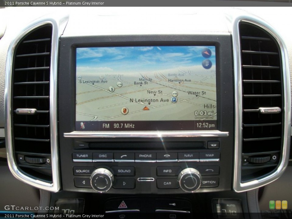 Platinum Grey Interior Navigation for the 2011 Porsche Cayenne S Hybrid #52242265