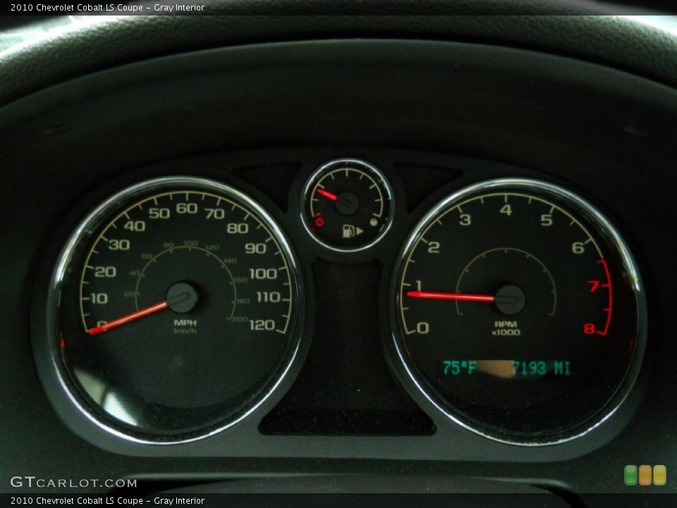 Gray Interior Gauges for the 2010 Chevrolet Cobalt LS Coupe #52242913