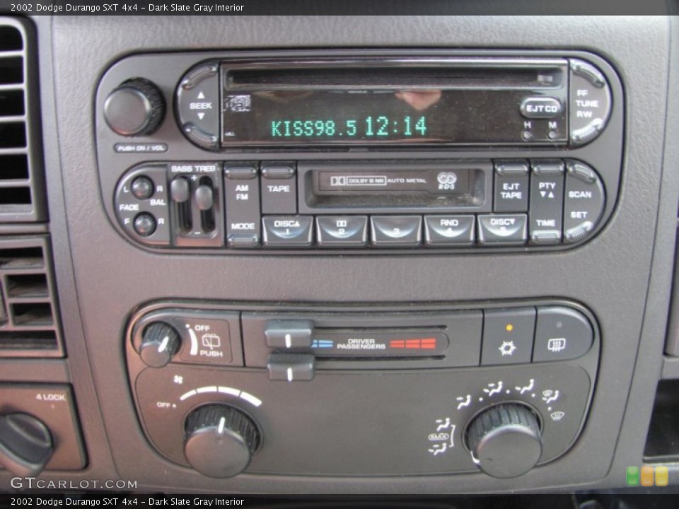 Dark Slate Gray Interior Controls for the 2002 Dodge Durango SXT 4x4 #52244164