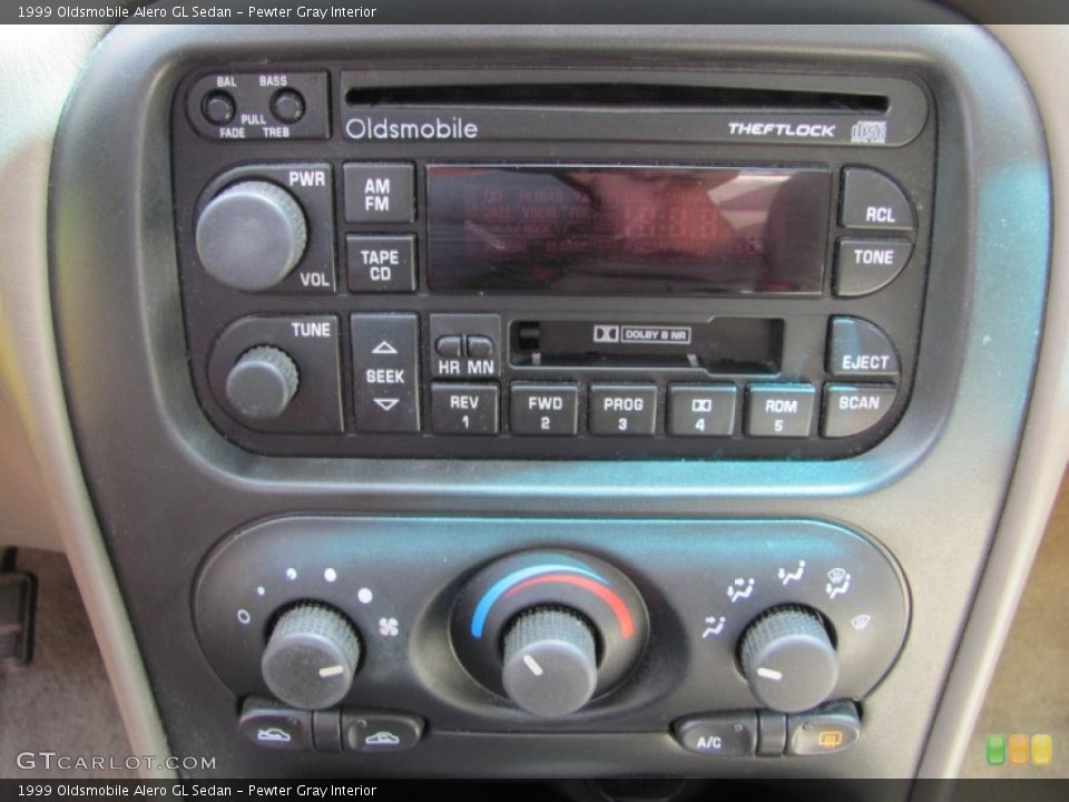 Pewter Gray Interior Controls for the 1999 Oldsmobile Alero GL Sedan #52245175