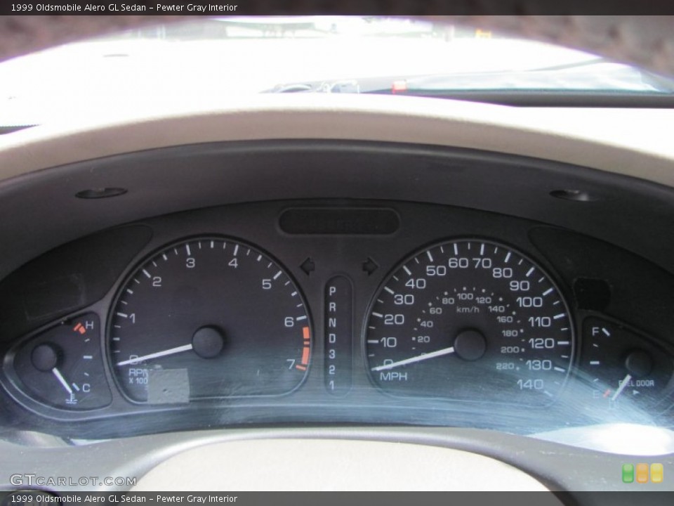 Pewter Gray Interior Gauges for the 1999 Oldsmobile Alero GL Sedan #52245199