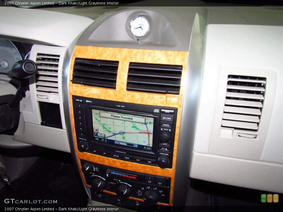 Dark Khaki/Light Graystone Interior Navigation for the 2007 Chrysler Aspen Limited #52247023