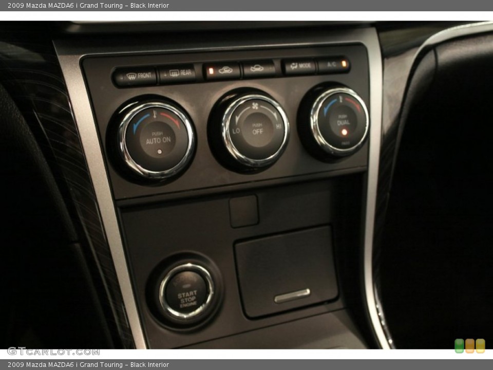 Black Interior Controls for the 2009 Mazda MAZDA6 i Grand Touring #52247308