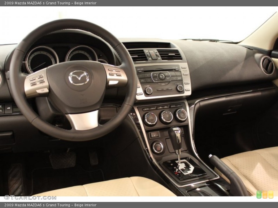 Beige Interior Dashboard for the 2009 Mazda MAZDA6 s Grand Touring #52247530