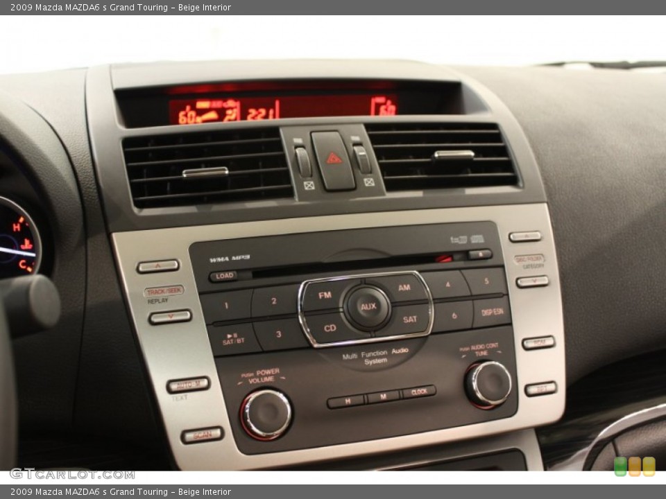 Beige Interior Controls for the 2009 Mazda MAZDA6 s Grand Touring #52247569