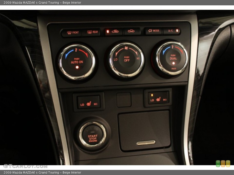 Beige Interior Controls for the 2009 Mazda MAZDA6 s Grand Touring #52247626