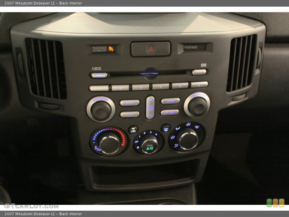 Black Interior Controls for the 2007 Mitsubishi Endeavor LS #52247851