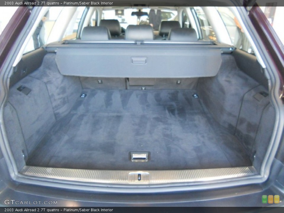 Platinum/Saber Black Interior Trunk for the 2003 Audi Allroad 2.7T quattro #52248712