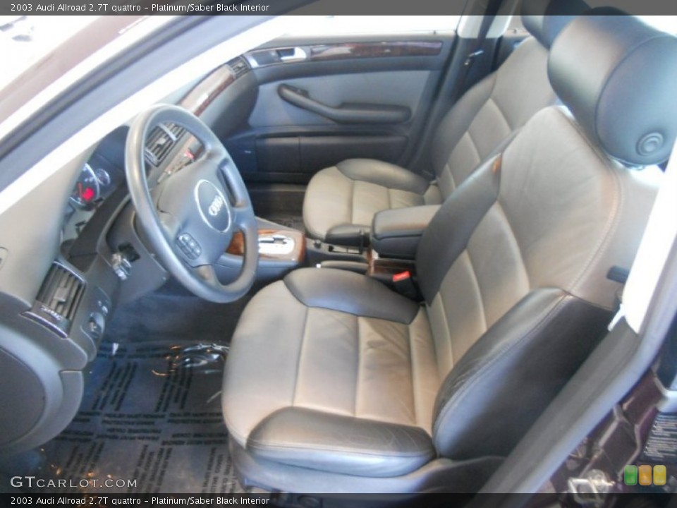 Platinum/Saber Black Interior Photo for the 2003 Audi Allroad 2.7T quattro #52248718