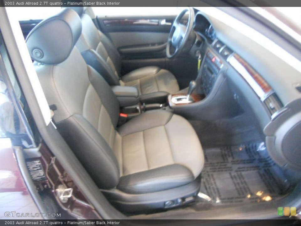 Platinum/Saber Black Interior Photo for the 2003 Audi Allroad 2.7T quattro #52248742
