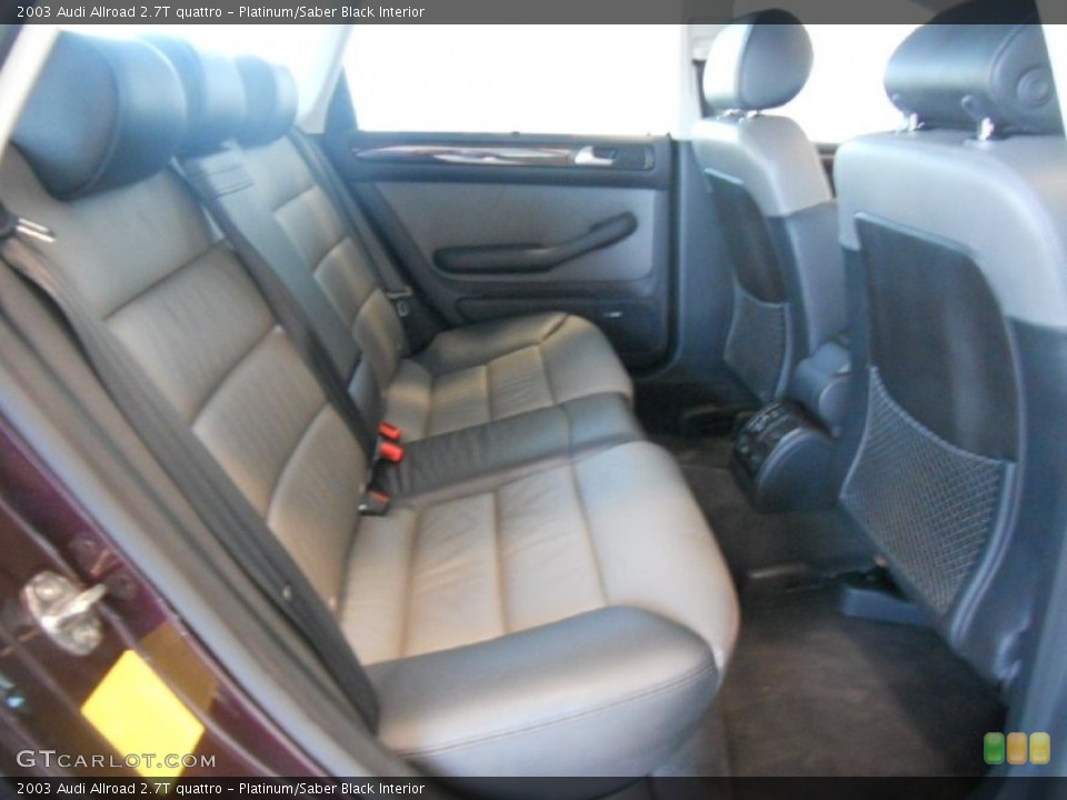 Platinum/Saber Black Interior Photo for the 2003 Audi Allroad 2.7T quattro #52248754