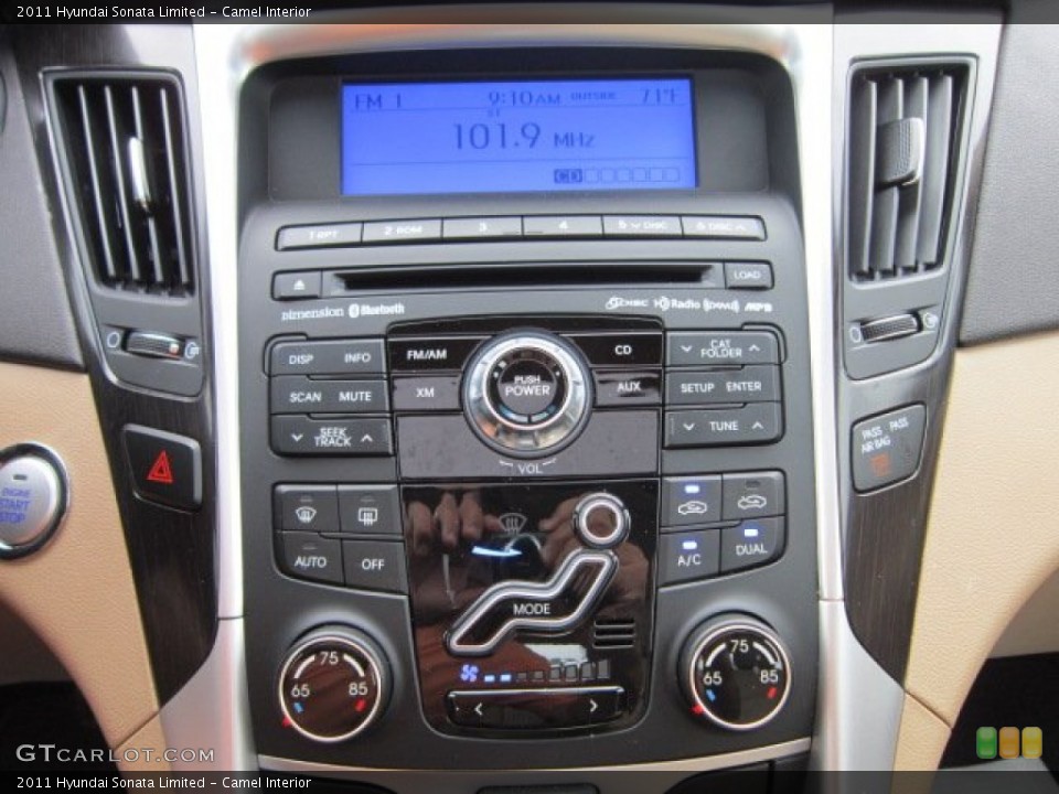 Camel Interior Controls for the 2011 Hyundai Sonata Limited #52249681