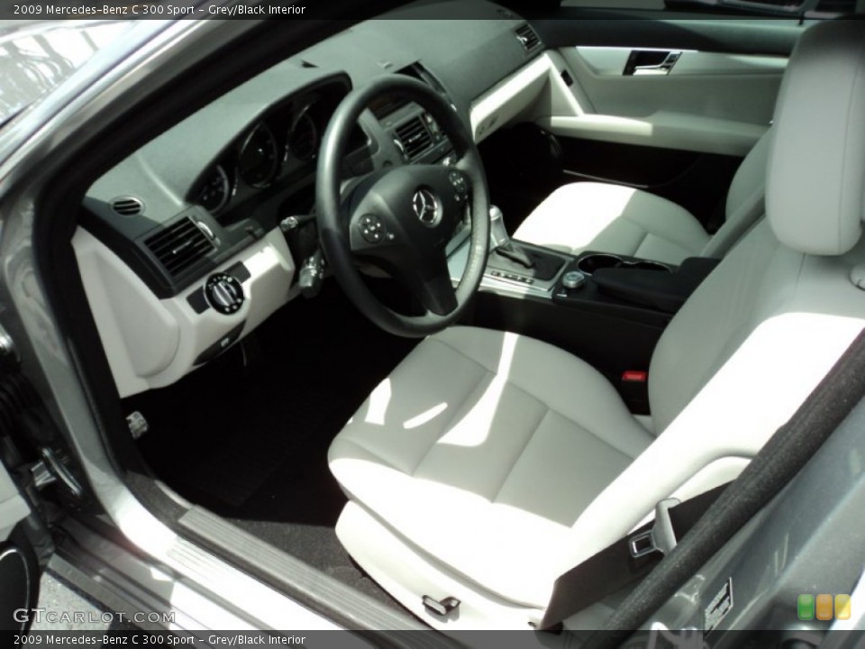 Grey/Black Interior Prime Interior for the 2009 Mercedes-Benz C 300 Sport #52251502