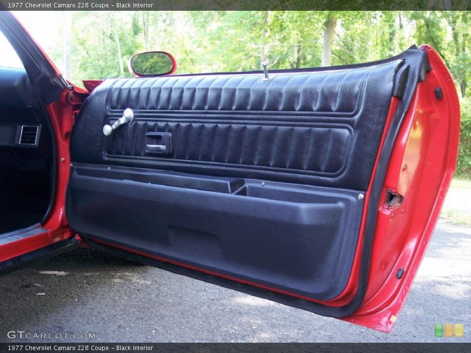Black Interior Door Panel for the 1977 Chevrolet Camaro Z28 Coupe #52251790