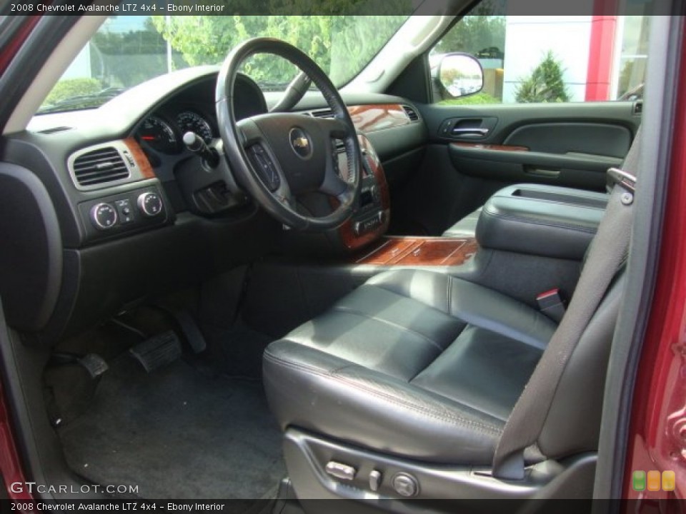 Ebony Interior Photo for the 2008 Chevrolet Avalanche LTZ 4x4 #52253365