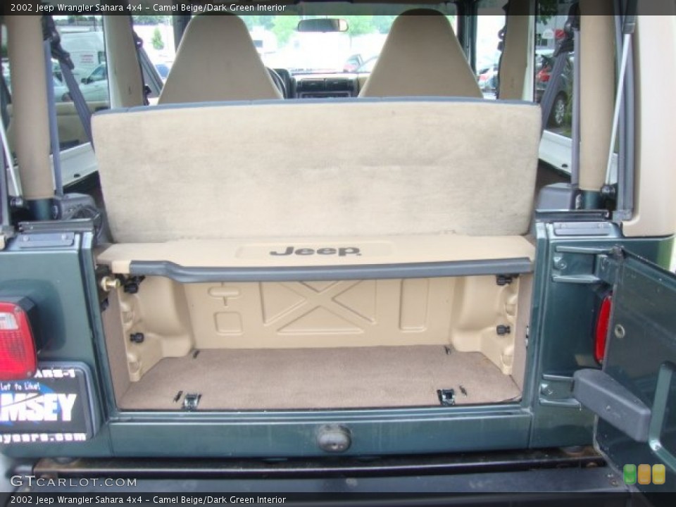 Camel Beige/Dark Green Interior Trunk for the 2002 Jeep Wrangler Sahara 4x4 #52254094