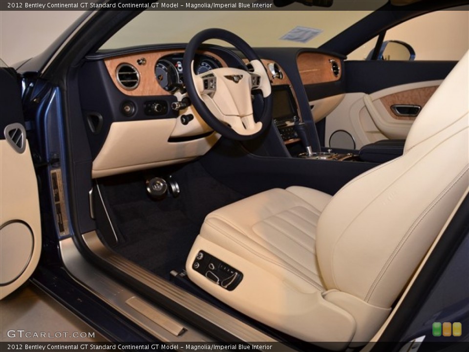 Magnolia/Imperial Blue Interior Photo for the 2012 Bentley Continental GT  #52256635