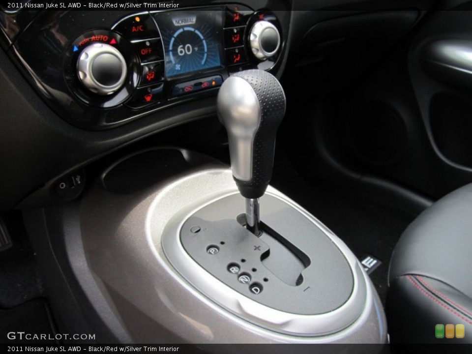 Black/Red w/Silver Trim Interior Transmission for the 2011 Nissan Juke SL AWD #52256650