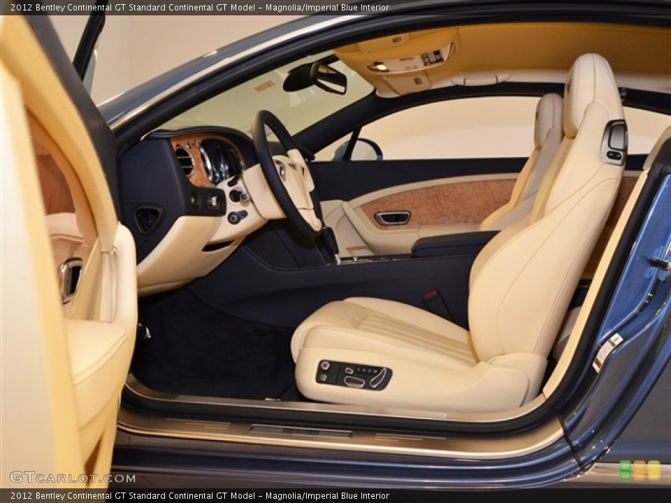 Magnolia/Imperial Blue Interior Photo for the 2012 Bentley Continental GT  #52256668
