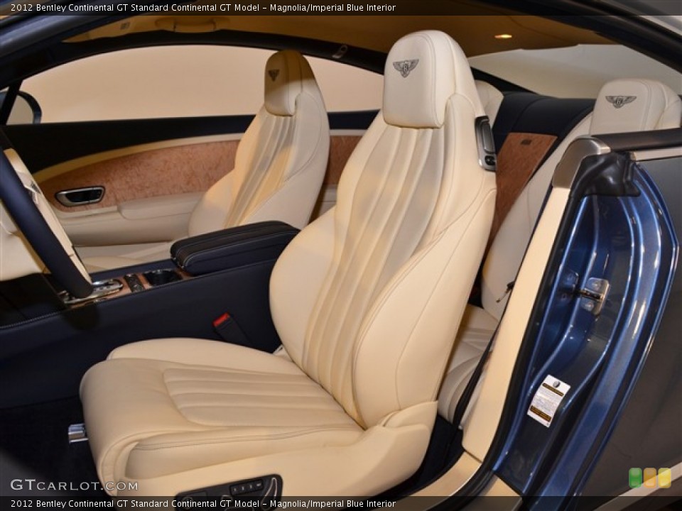 Magnolia/Imperial Blue Interior Photo for the 2012 Bentley Continental GT  #52256686