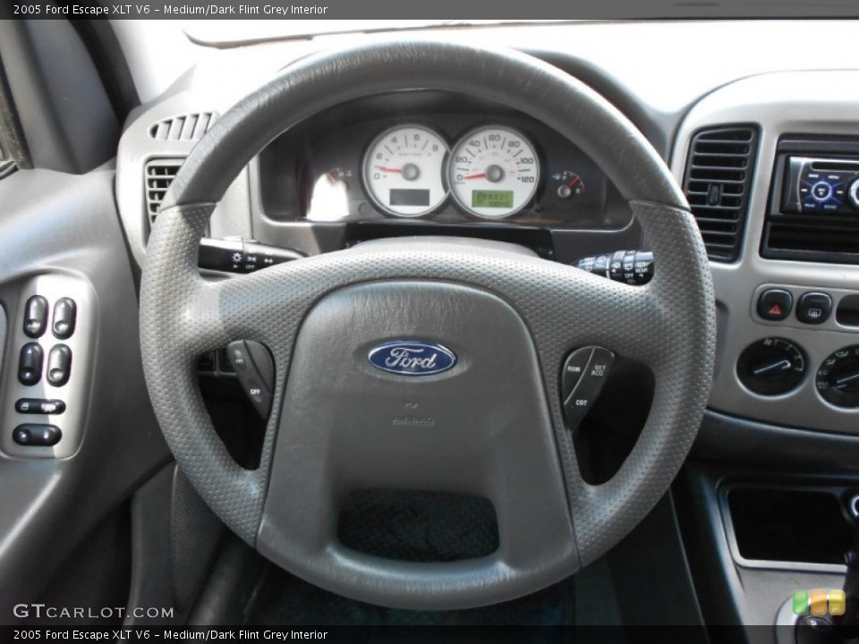 Medium/Dark Flint Grey Interior Steering Wheel for the 2005 Ford Escape XLT V6 #52260241