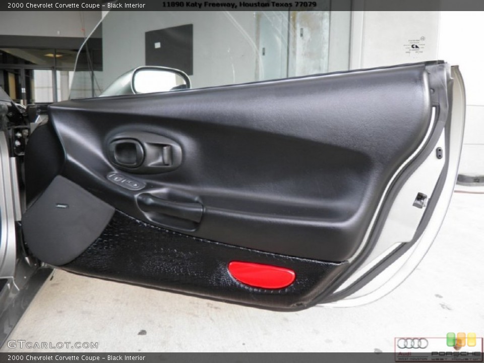 Black Interior Door Panel for the 2000 Chevrolet Corvette Coupe #52260259