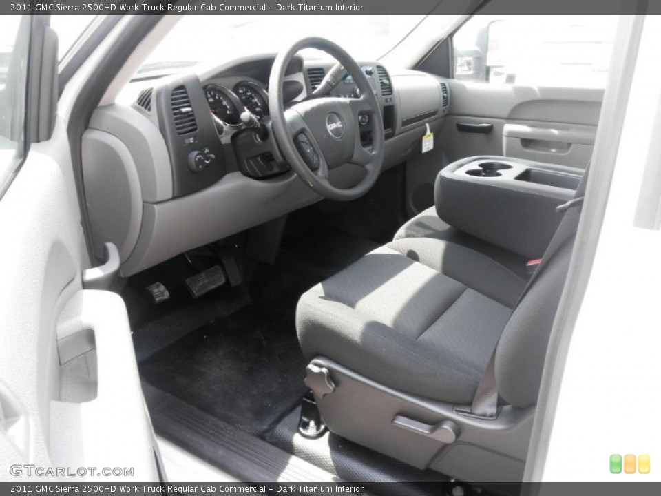 Dark Titanium Interior Photo for the 2011 GMC Sierra 2500HD Work Truck Regular Cab Commercial #52261657