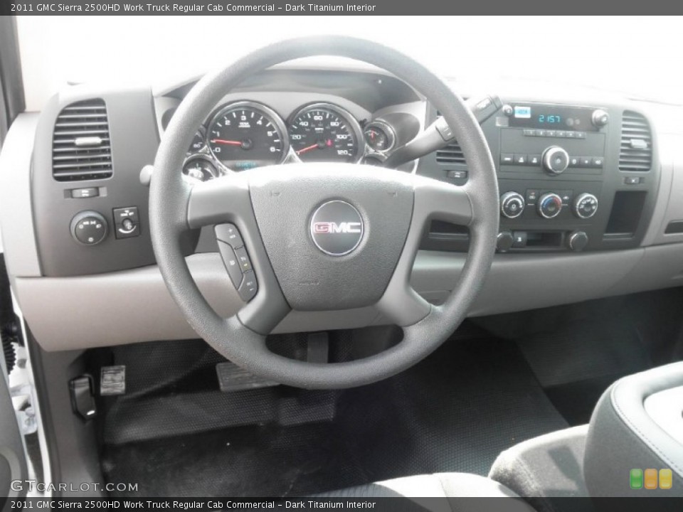 Dark Titanium Interior Dashboard for the 2011 GMC Sierra 2500HD Work Truck Regular Cab Commercial #52261726
