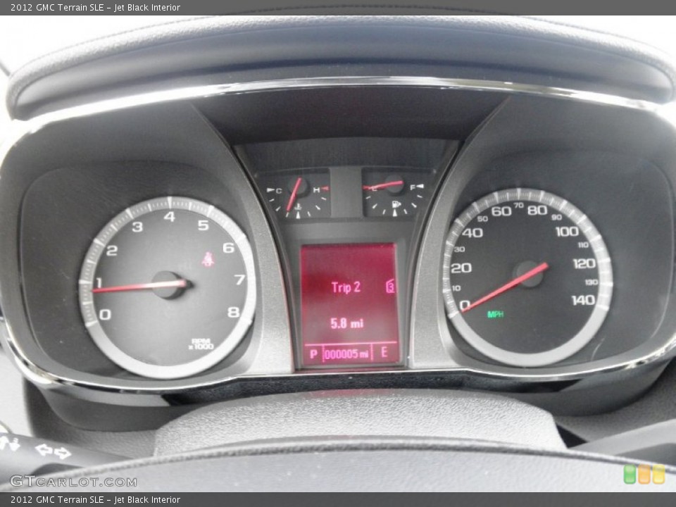 Jet Black Interior Gauges for the 2012 GMC Terrain SLE #52261969