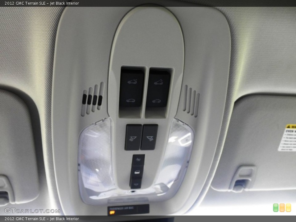 Jet Black Interior Controls for the 2012 GMC Terrain SLE #52262020