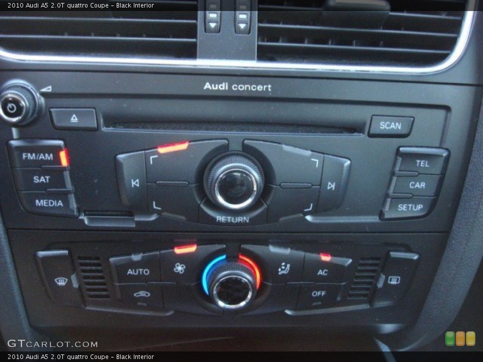 Black Interior Controls for the 2010 Audi A5 2.0T quattro Coupe #52264894