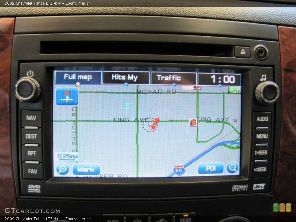 Ebony Interior Navigation for the 2009 Chevrolet Tahoe LTZ 4x4 #52267159