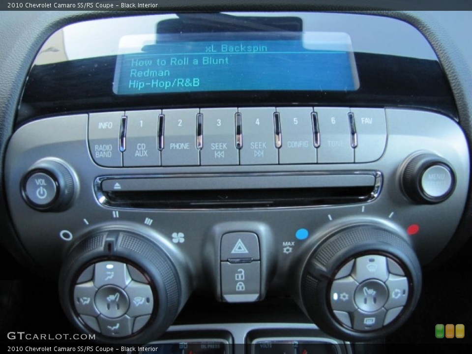 Black Interior Controls for the 2010 Chevrolet Camaro SS/RS Coupe #52267730