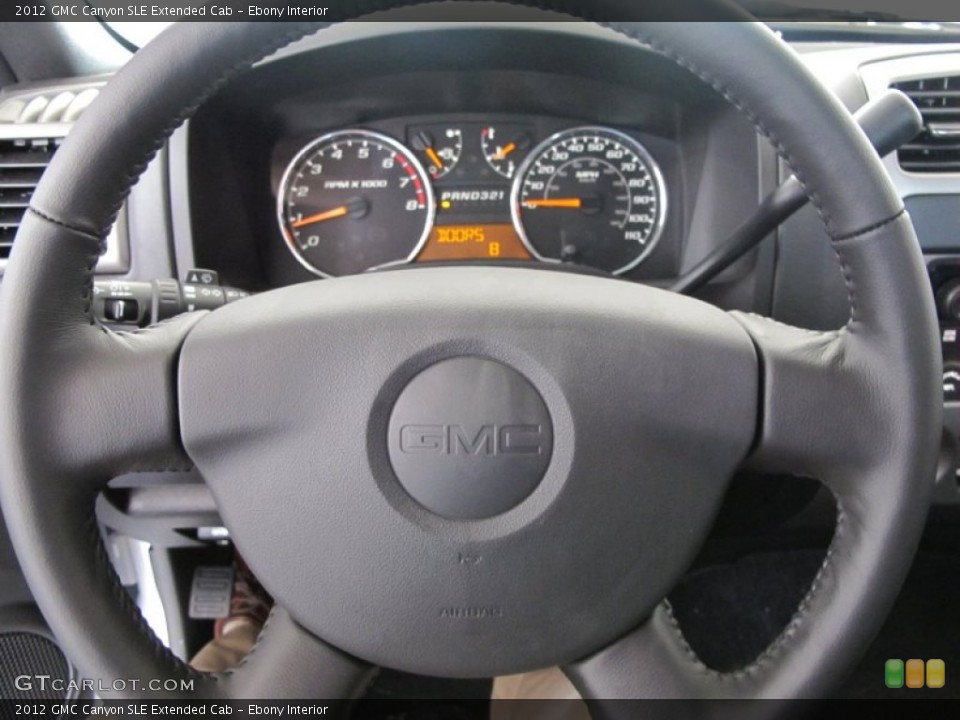 Ebony Interior Steering Wheel for the 2012 GMC Canyon SLE Extended Cab #52270141