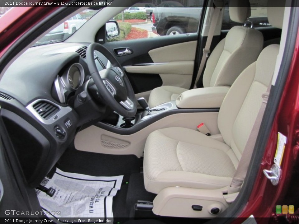 Black/Light Frost Beige Interior Photo for the 2011 Dodge Journey Crew #52270471