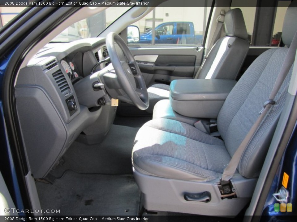Medium Slate Gray Interior Photo for the 2008 Dodge Ram 1500 Big Horn Edition Quad Cab #52270627