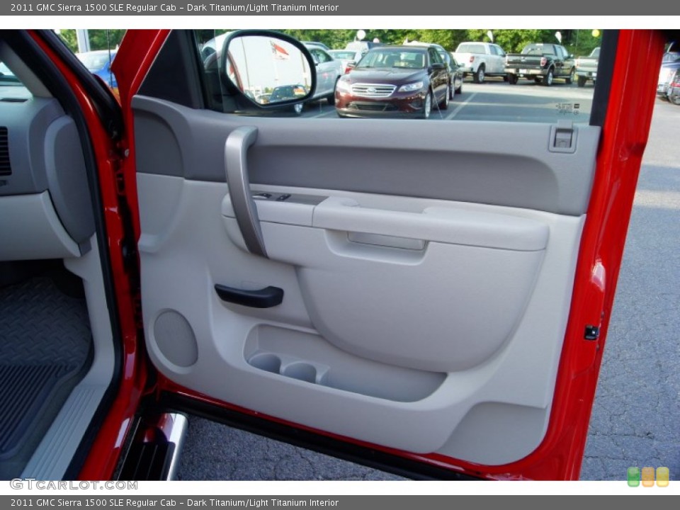 Dark Titanium/Light Titanium Interior Door Panel for the 2011 GMC Sierra 1500 SLE Regular Cab #52272143