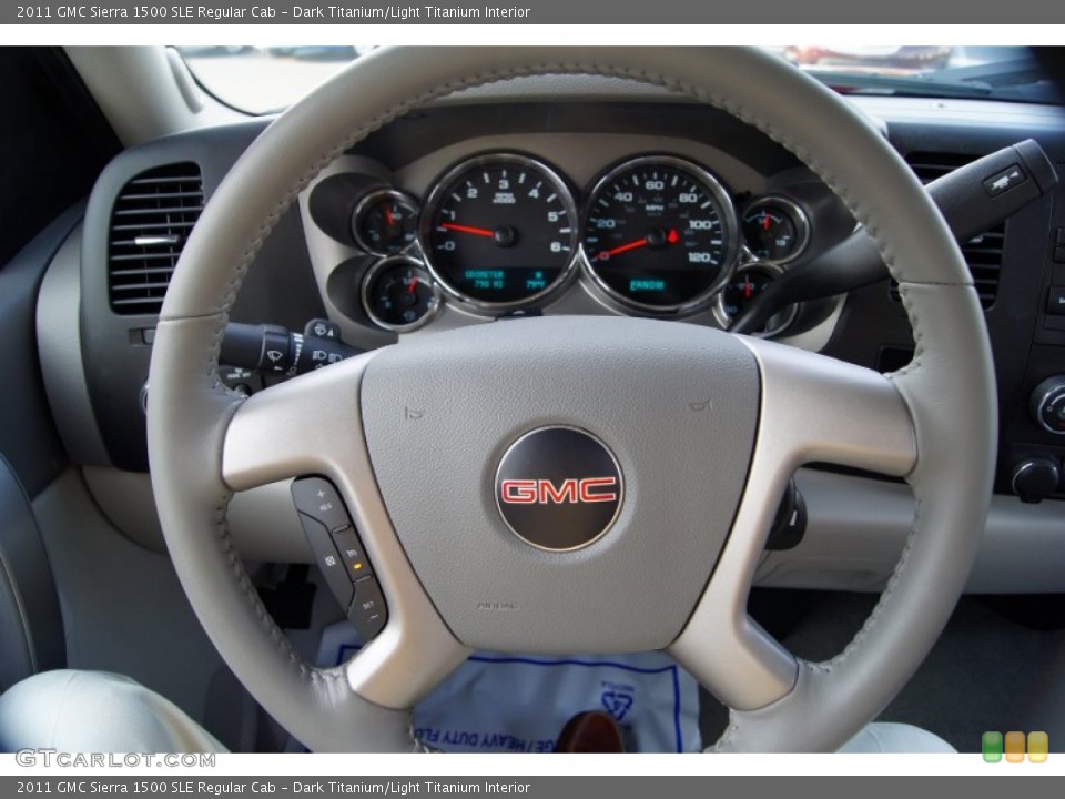 Dark Titanium/Light Titanium Interior Steering Wheel for the 2011 GMC Sierra 1500 SLE Regular Cab #52272292