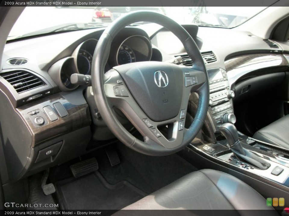 Ebony Interior Steering Wheel for the 2009 Acura MDX  #52273165