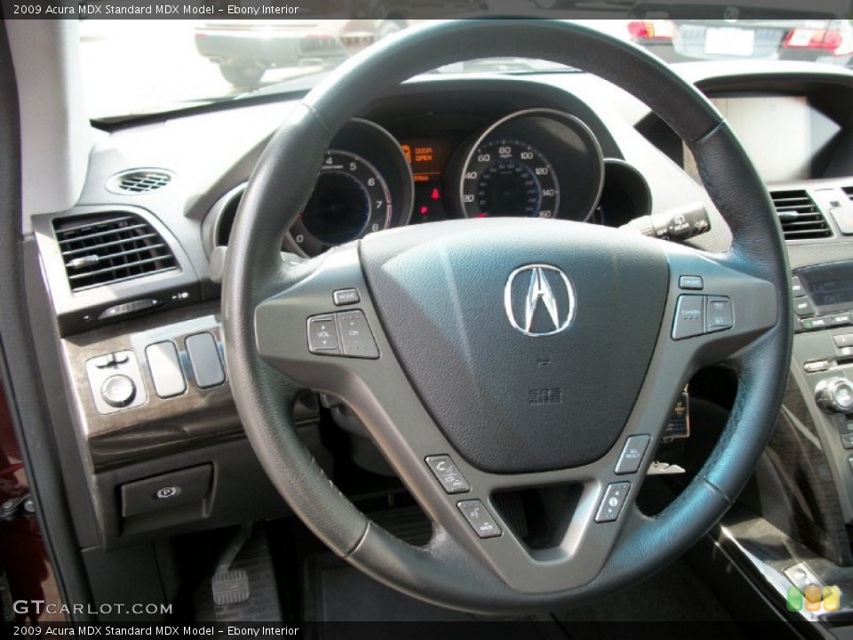 Ebony Interior Steering Wheel for the 2009 Acura MDX  #52273177