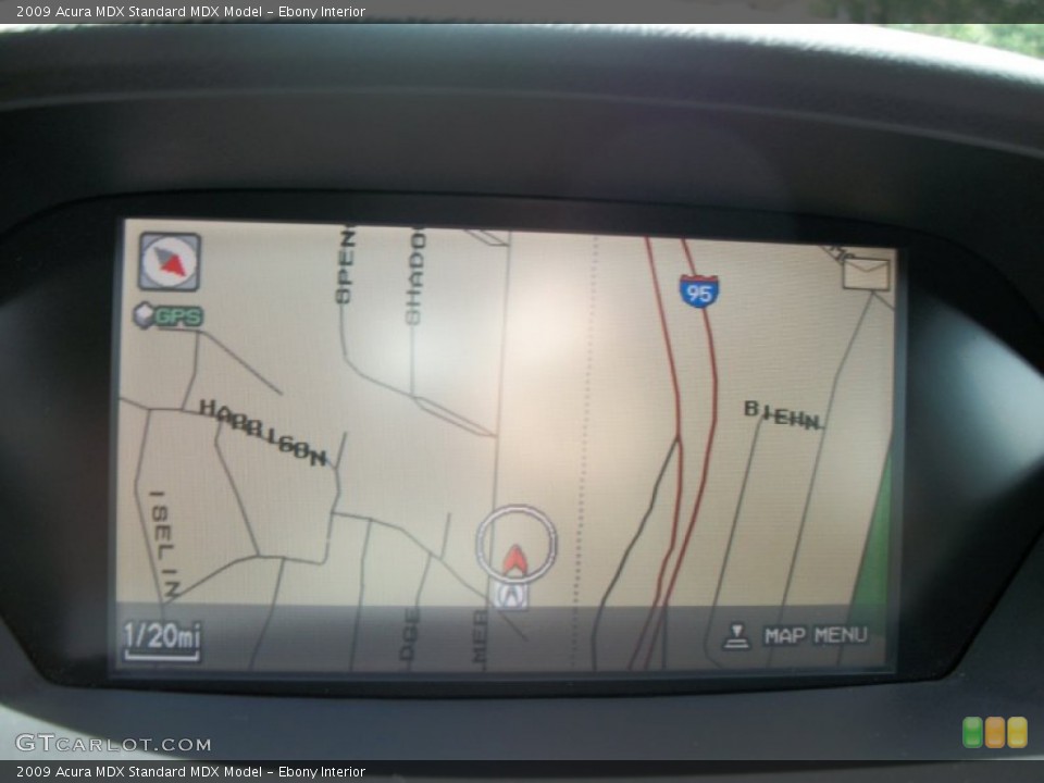 Ebony Interior Navigation for the 2009 Acura MDX  #52273222