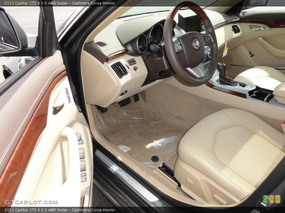 Cashmere/Cocoa Interior Photo for the 2011 Cadillac CTS 4 3.0 AWD Sedan #52273237