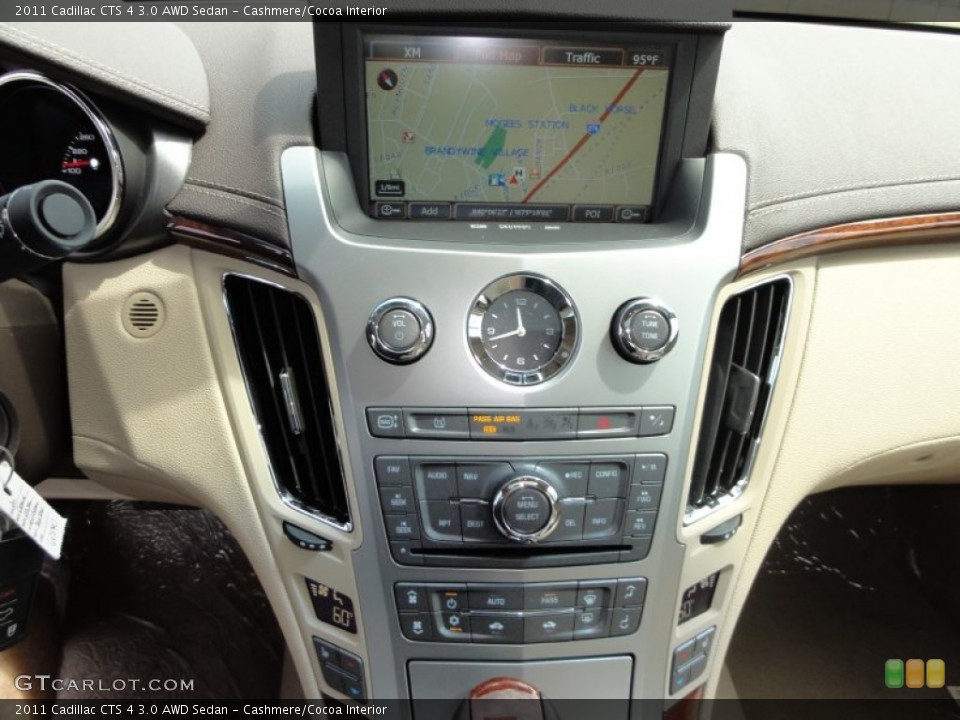 Cashmere/Cocoa Interior Navigation for the 2011 Cadillac CTS 4 3.0 AWD Sedan #52273330